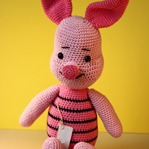 Malac amigurumi figura - játék & sport - plüssállat & játékfigura - malac - Meska.hu