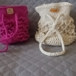 Anya lánya horgolt táska szett, Esküvő, Kiegészítők, Táska, Horgolás, MESKA