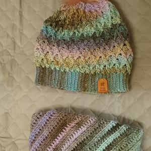 Sapka és nyakmelegítő - ruha & divat - sál, sapka, kendő - fejpánt - Meska.hu