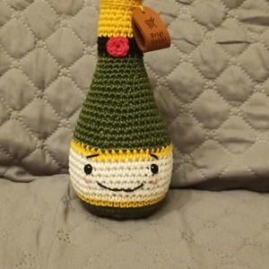 Pezsgős üveg, Játék & Sport, Plüssállat & Játékfigura, Más figura, Horgolás, MESKA