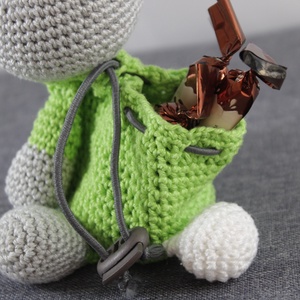 Nyuszis tároló - játék & sport - plüssállat & játékfigura - nyuszi - Meska.hu