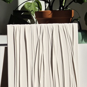 Fehér textúrált festmény - művészet - festmény - akril - Meska.hu