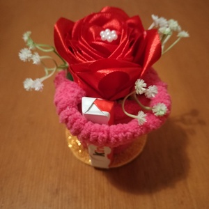 Nő napi kis kosárkák - otthon & életmód - virágdekoráció - virágdíszek - virágdísz kaspóban - Meska.hu