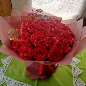 30 szálas örök rózsa csokor  - Meska.hu