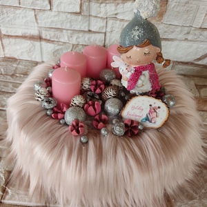  Lánykás Adventi koszorú, Karácsony, Adventi díszek, Adventi koszorú, Mindenmás, MESKA