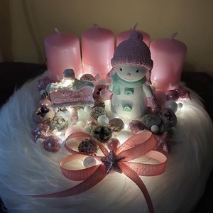  Hóemberkés Adventi koszorú - karácsony - adventi díszek - adventi koszorú - Meska.hu