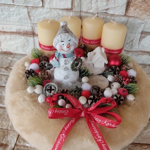 Hóemberes Adventi koszorú, Karácsony, Adventi díszek, Adventi koszorú, Mindenmás, MESKA