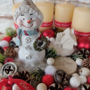 Hóemberes Adventi koszorú - karácsony - adventi díszek - adventi koszorú - Meska.hu