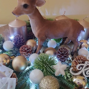 Szarvas Adventi koszorú - karácsony - adventi díszek - adventi koszorú - Meska.hu