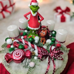 Grincs adventi, Karácsony, Adventi díszek, Adventi koszorú, Mindenmás, MESKA