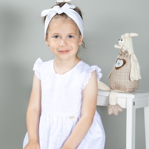 Fehér madeira ruha - ruha & divat - babaruha & gyerekruha - keresztelő ruha - Meska.hu