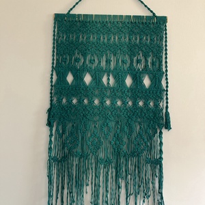 Makramé falidísz - Meska.hu