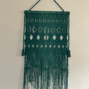 Makramé falidísz - otthon & életmód - dekoráció - fali és függő dekoráció - falra akasztható dekor - Meska.hu