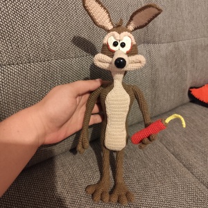 Amigurumi prérifarkas, Játék & Sport, Plüssállat & Játékfigura, Plüss mesefigurák, Horgolás, MESKA