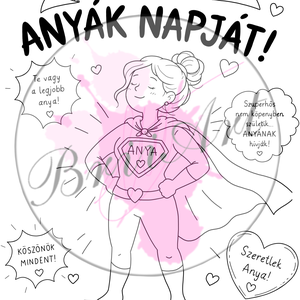 Anyák napi poszter, Művészet, Grafika & Illusztráció, Digitális, Mindenmás, Papírművészet, MESKA