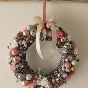 Karácsonyi ajtódísz  - karácsony - karácsonyi lakásdekoráció - karácsonyi ajtódíszek - Meska.hu