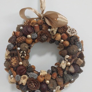 Termés koszorú ajtódísz  - otthon & életmód - dekoráció - virágdísz és tartó - koszorú - Meska.hu