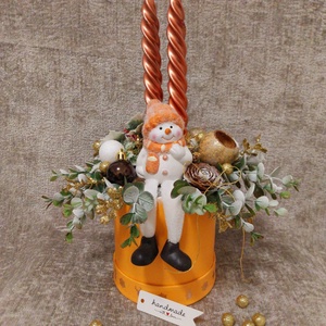 Karácsonyi asztaldísz, Karácsony, Karácsonyi lakásdekoráció, Ünnepi asztaldekoráció, Mindenmás, MESKA