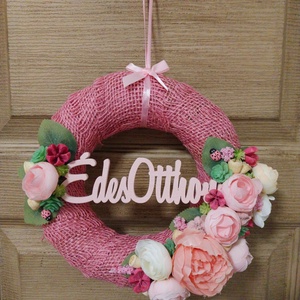 Tavaszi feliratos ajtódísz - Meska.hu