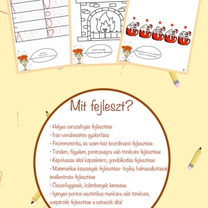 Guszti a brilliáns elme, digitális fejlesztő munkafüzet és színező 6-7 éves kis felfedezőknek (MIKULÁS kiadás) - művészet - grafika & illusztráció - digitális - Meska.hu