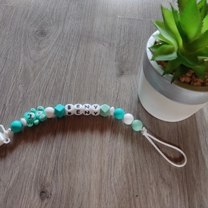 Egyedi szilikon cumilánc , Baba - mama, Baba játékok, Cumilánc, Gyöngyfűzés, gyöngyhímzés, MESKA