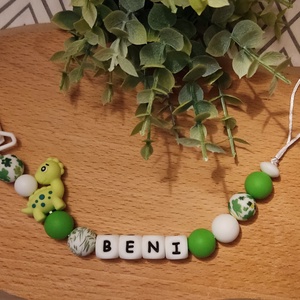 Dinós szilikon cumilánc , Játék & Sport, 3 éves kor alattiaknak, Cumilánc, Gyöngyfűzés, gyöngyhímzés, MESKA