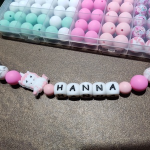 Unikornis szilikon cumilánc  - játék & sport - 3 éves kor alattiaknak - cumilánc - Meska.hu