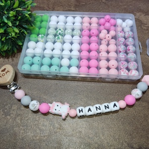 Unikornis szilikon cumilánc  - Meska.hu