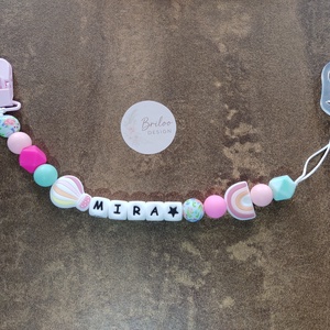 Egyedi szilikon cumilánc , Játék & Sport, 3 éves kor alattiaknak, Cumilánc, Gyöngyfűzés, gyöngyhímzés, MESKA