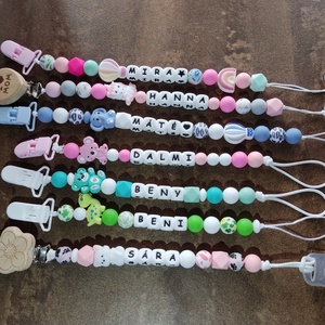 Egyedi szilikon cumilánc  - játék & sport - 3 éves kor alattiaknak - cumilánc - Meska.hu