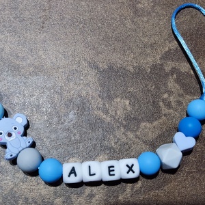 Koalás szilikon cumilánc rágókával  - baba - mama - baba játékok - cumilánc - Meska.hu