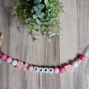 Cicás egyedi szilikon cumilánc  - baba - mama - baba játékok - cumilánc - Meska.hu