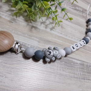 Macis egyedi szilikon cumilánc kisfiúnak  - Meska.hu