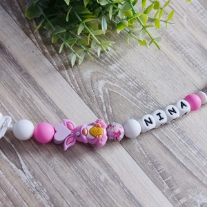 Húsvéti nyuszis egyedi cumilánc  - baba - mama - baba játékok - cumilánc - Meska.hu