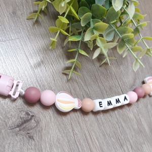 Szivárvány egyedi szilikon cumilánc  - baba - mama - baba játékok - cumilánc - Meska.hu