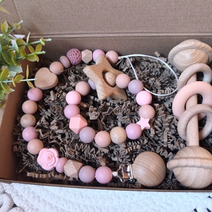 Babaköszöntő csomag  - baba - mama - baba játékok - cumilánc - Meska.hu