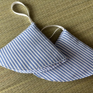 Edényfogó- kék csíkos - otthon & életmód - konyhafelszerelés, tálalás - konyhai textil - edényfogó & edényfedő - Meska.hu