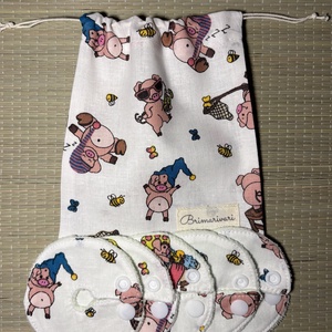 Mic-key button gyomorszondához alátét / g-tube covers vidám malacok, Szépségápolás, Egészségmegőrzési kellékek, Varrás, MESKA