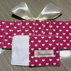 Arctisztító párna - szíves - szépségápolás - arcápolás - arctisztító korong - Meska.hu