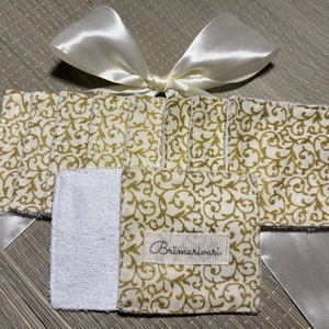 Arctisztító párna - arany indák - szépségápolás - arcápolás - arctisztító korong - Meska.hu