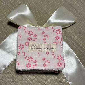 Arctisztító párna - rózsaszín vir�gok, Szépségápolás, Arcápolás, Arctisztító korong, Varrás, MESKA