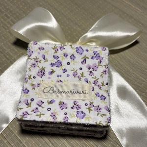 Arctisztító párna - lila virágok, Szépségápolás, Arcápolás, Arctisztító korong, Varrás, MESKA