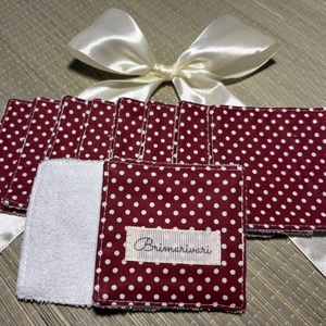 Arctisztító párna -pöttyös - szépségápolás - arcápolás - arctisztító korong - Meska.hu