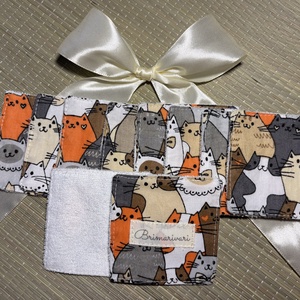 Arctisztító párna -barna cicás - Meska.hu