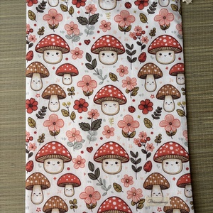 Nagy Kenyeres zsák - gombás (30x45 cm)  - táska & tok - bevásárlás & shopper táska - kenyeres zsák - Meska.hu