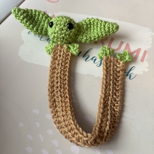 Horgolt könyvjelző  Joda - könyv & zene - könyvjelző - Meska.hu