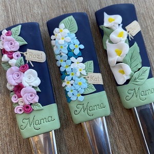 felnőtt méretű evőeszköz készlet -  virágok - otthon & életmód - konyhafelszerelés, tálalás - tálalás - kanál & villa - Meska.hu