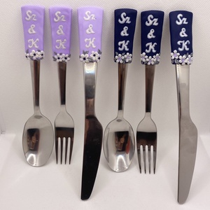 Felnőtt evőeszköz szett - nászajándék - otthon & életmód - konyhafelszerelés, tálalás - tálalás - kanál & villa - Meska.hu