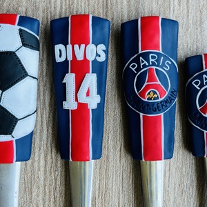 Felnőtt evőeszköz szett - PSG foci - Meska.hu