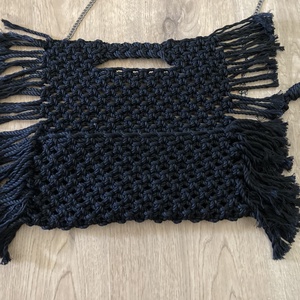 Fekete borítéktáska - táska & tok - bevásárlás & shopper táska - shopper, textiltáska, szatyor - Meska.hu